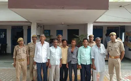 बागवाला पुलिस द्वारा 06 वारन्टी अभियुक्त  गिरफ्तार