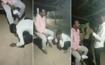 उत्तर प्रदेश में एक दलित व्यक्ति को पीटा गया और जूता चटाया गया