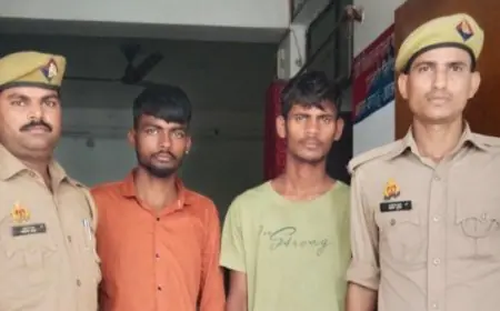 2 नाबालिग लड़कियों को बहला फुसलाकर भगाने वाले 2 अभियुक्त गिरफ्तार