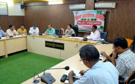 Kasganj news जिलाधिकारी हर्षिता माथुर की अध्यक्षता में कलेक्ट्रेट सभागार में जिला वृक्षारोपण समिति की बैठक आयोजित की गई।