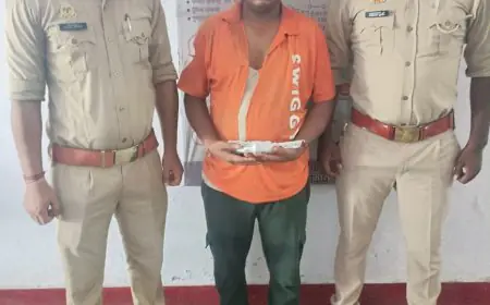 सुन्नगड़ी पुलिस ने पिता पर गोली चलाने वाले अभियुक्त को किया गिरफ्तार।