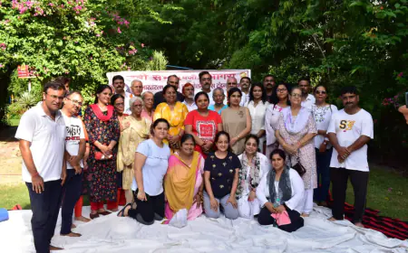 प्रभारत रत्न राजर्षि पुरुषोत्तम दास टंडन जी की 141 वीं जयंती के उपलक्ष में "योग कैंप"
