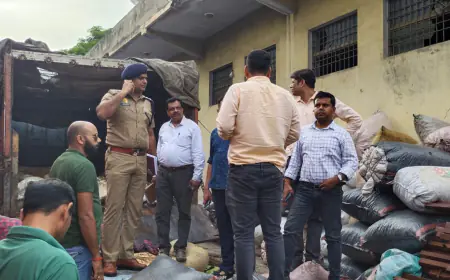 ट्रक में लदे 128 बोरी वजन 2375 किलोग्राम पोस्ता डोडा बरामद