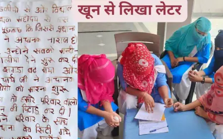 प्रिंसिपल लड़कियों को ऑफिस में बुलाकर छेड़ता है, CM योगी को लिखा खून से पत्र