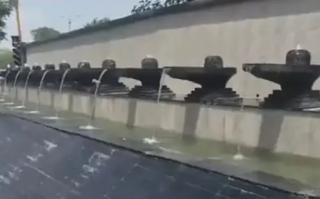 G-20 अंतर्राष्ट्रीय समिट को लेकर राजधानी दिल्ली में लगे  शिवलिंग वाले फब्बारे, आप और बीजेपी के घमासान