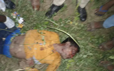 रेलवे ट्रैक पर मिला अज्ञात शव मृतक के हाथ पर गुदा है उसका नाम