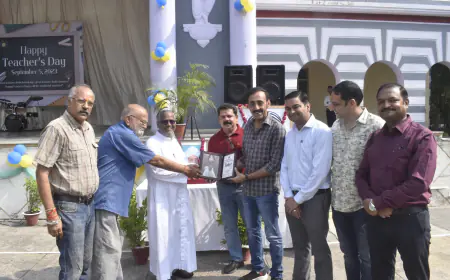 टीचर्स डे पर प्रिन्सिपल फादर भास्कर येशुराज ने स्कूल के विद्यार्थियों को ज़िंदगी भर तीन आर याद रखने को कहा – जानें वो कौन सी बात