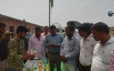 गोष्ठी में जिला कृषि अधिकारी डॉक्टर मनवीर सिंह के द्वारा किसानों को कृषि से सम्बंधित जानकारियां दी गई