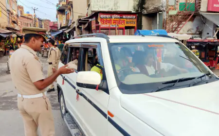 कासगंज यातायात नियमों के उल्लंघन में 96 वाहनों का चालान काटा गया।