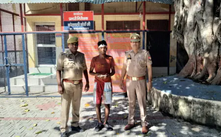 कासगंज/सोरों पुलिस द्वारा 01 वांछित अभियुक्त को किया गया गिरफ्तार, अभि0 के कब्जे से 01 चाकू बरामद