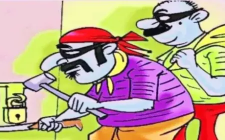 अंधेरा होते ही चोरों ने मारा धावा घर में घुस की चोरी