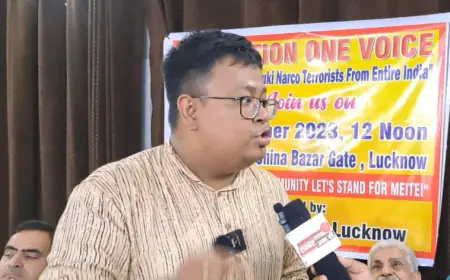 "कुकीलैंड" नामक एक संपूर्ण राष्ट्र बनाने की मांग को लेकर दिया लखनऊ में प्रदर्शन