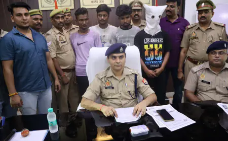 महिला लिपिक की चेन लूटने में चार गिरफ्तार