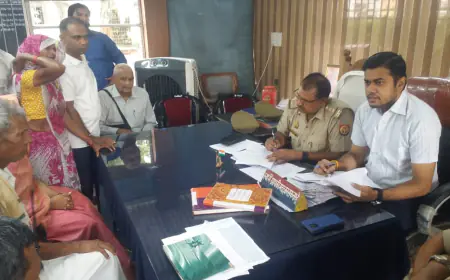 तहसीलदार ने थाना-दिवस में सुनी समस्याएं, क्षेत्राधिकारी तथा प्रभारी निरीक्षक रहे मौजूद