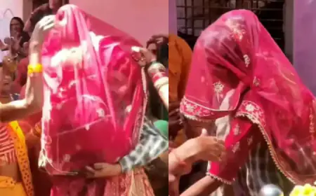 Dulhan ka majedar video: मम्मी मोई जल्दी बुलाई लियो रे, विदाई के समय दुल्हन दहाड़ मारकर रोई