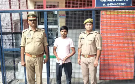 कासगंज/सोरों पुलिस द्वारा 01 अभियुक्त को अवैध तमंचा सहित किया  गिरफ्तार।