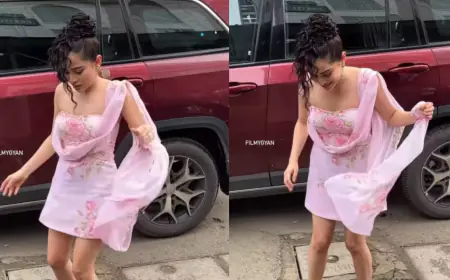 Urfi Javed को नया लुक पड़ा भारी, सड़क किनारे लड़खड़ाती दिखीं