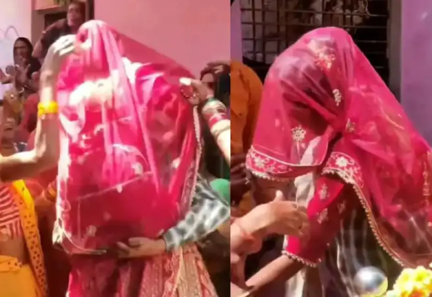 Dulhan ka majedar video: मम्मी मोई जल्दी बुलाई लियो रे, विदाई के समय दुल्हन दहाड़ मारकर रोई