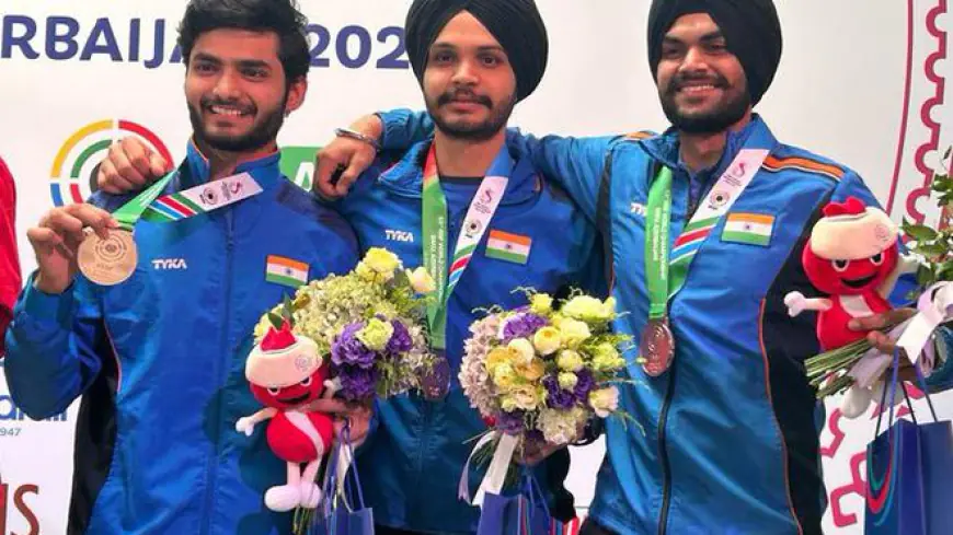 Asian Games 2023: India won the gold medal in the men's 10m air pistol team event, Roshibina won the silver medal in Wushu