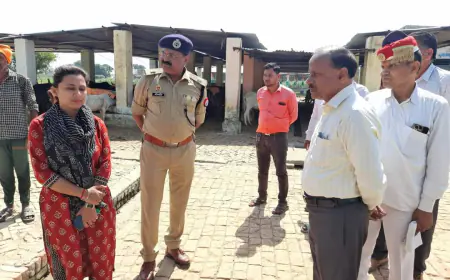 डीएम ने गोवंश आश्रय स्थल बसेली का किया औचक निरीक्षण