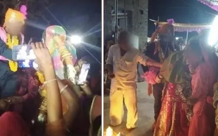 मण्डप पर बैठा दूल्हा- दुल्हन गईं भाग, बरात बैठी धरने पर