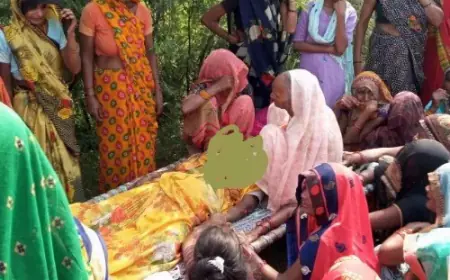 बेटे के साथ राशन लेने जा रही ई-रिक्शा सवार महिला की डीसीएम की टक्कर लगने से हुई दुखद मौत