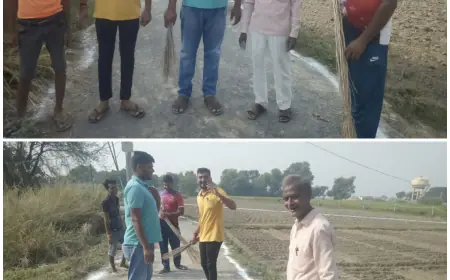 नवरात्रि पर संत तपस्वी जल संरक्षण एव जन जागरूकता समिति ने की मंदिर परिसर व उससे जुड़े रास्तो की सफाई