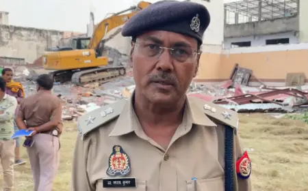 Farookhabad : माफिया अनुपम दुबे का श्रीगुरुशरणम पैलेस/होटल ध्वस्त