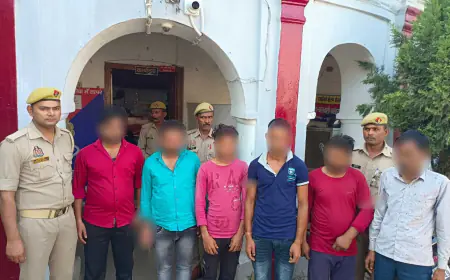 चोरी की कार व 7 मोटर साइकिलों सहित आधा दर्जन शातिर चोर गिरफ्तार