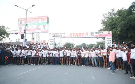 नशे के खिलाफ नशामुक्त हॉफ मैराथन में दौड़े कई हजार युवा