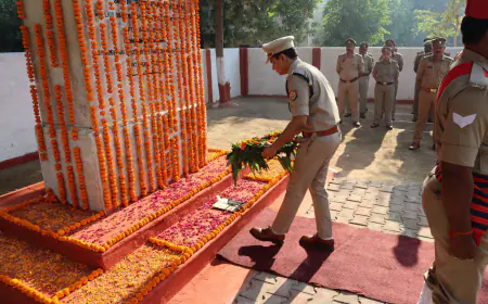 पुलिस स्मृति दिवस पर शहीद पुलिस कर्मियों को किया याद