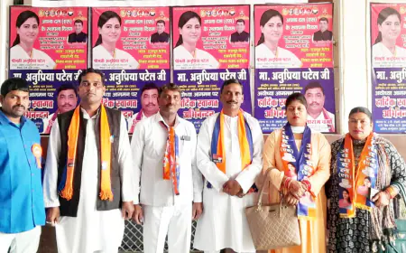 अपना दल स्थापना दिवस व  होने वाले लोकसभा चुनावों को लेकर कार्यकर्ताओं के साथ कि बैठक।