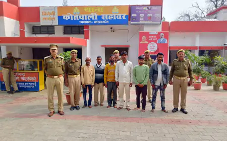 सहावर पुलिस द्वारा द्वारा 06 वारण्टियों को किया गया गिरफ्तार।