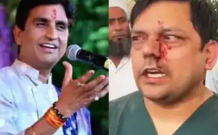 गाजियाबाद में कुमार विश्वास के सुरक्षाकर्मियों ने डाक्टर को पीटा