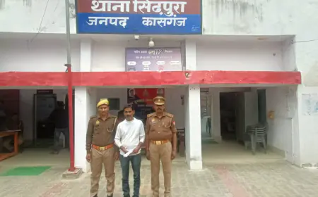 सिढ़पुरा पुलिस द्वारा 01 अभियुक्त को किया गया गिरफ्तार।