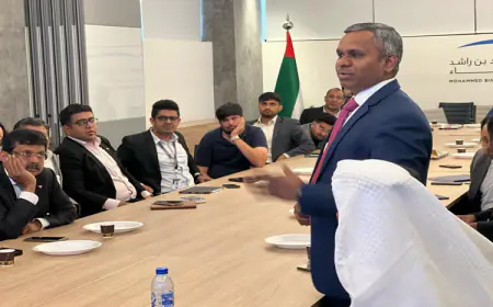 Indian Space Entrepreneurs Explore Collaborative Opportunities at Mohammed Bin Rashid Space Centre