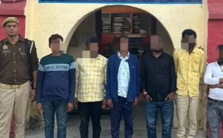 मारहरा पुलिस ने, जुआ खेलते 6 अभियुक्तों को 19830 रूपये सहित किया गिरफ्तार