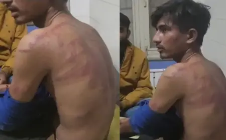 क्रूरता : बेल्ट से पीटा, मुंह में चप्पल ठूंसी, हाथ जोड़कर माफी मंगवाई