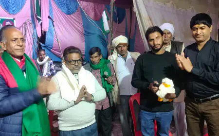 भारतीय किसान यूनियन ने मीडिया कर्मी एवं समाज सेवकों को किया सम्मानित