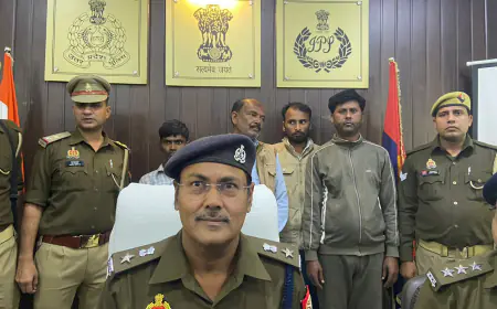 भूमि विवाद में अपने ही मजदूर को मारी थी गोली, प्रधान सहित चार गिरफ्तार