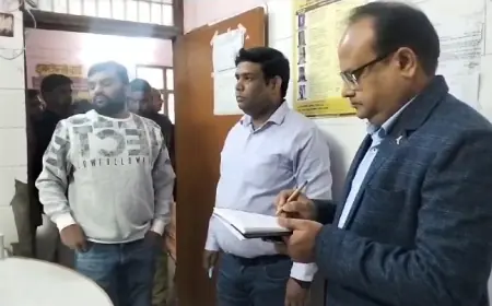 एसडीएम के औचक निरीक्षण में दो स्वास्थ्य कर्मी मिले अनुपस्थित