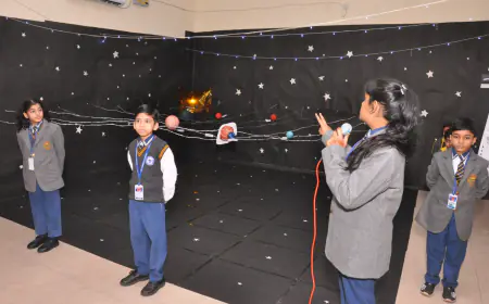 चंद्रयान-3 सहित विभिन्न आकर्षक मांडल प्रस्तुत कर स्कूली बच्चों ने दिया अपनी निपुणता का परिचय