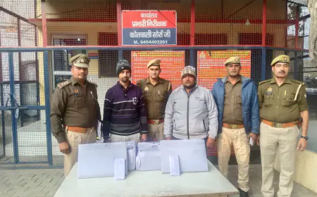 कासगंज नकली प्रमाण पत्र बनाने वाले 02 अभियुक्तों को सोरों पुलिस ने किया गिरफ्तार।
