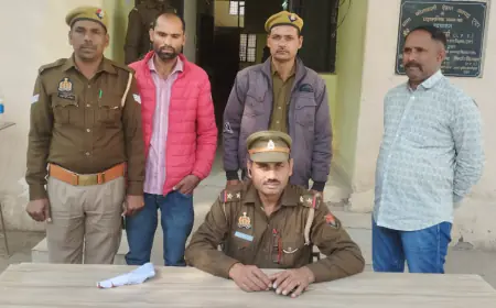 ढाबा संचालक से रंगदारी मांगने व मारपीट तथा फायरिंग का आरोपी 25 हजार का इनामिया गिरफ्तार