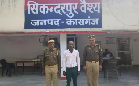पोस्को एक्ट में वांछित 01 अभियुक्त को सिकन्दरपुर वैश्य पुलिस द्वारा किया  गिरफ्तार।