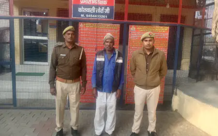 सोरों पुलिस द्वारा 01 वारंटी अभियुक्त को गिरफ्तार कर, माननीय न्यायालय के समक्ष पेश किया ।
