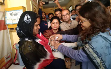 सीडीओ ने बच्चों को पोलियो की खुराक पिलाकर पल्स पोलियो अभियान का किया शुभारंभ