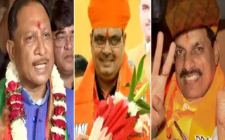 भाजपा ने मुख्यमंत्री चयन के माध्यम से हैरान किया  तीनों राज्यों से मिले बड़े राजनैतिक संकेत