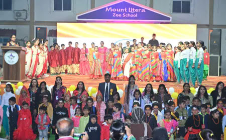 माउंट लिट्रा ज़ी स्कूल* एटा में मनाया गया "यवनिका" वार्षिकोत्सव