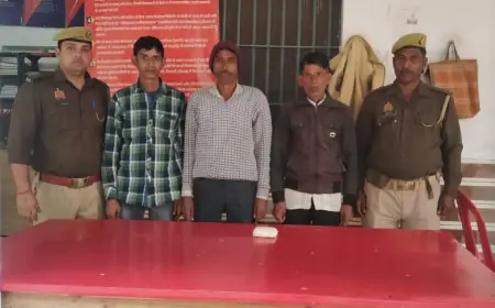 गंजडुण्डवारा पुलिस द्वारा जुआ खेलते हुए 03 अभियुक्तगण को किया गया गिरफ्तार।
